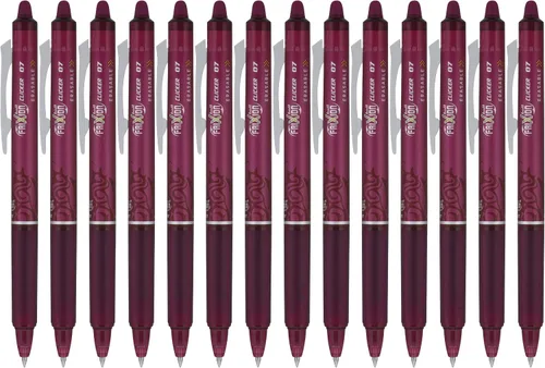 Vista 9 de Pilot FriXion Clicker - Bolígrafos de gel borrables, punta fina (0.027 pulgadas), tinta negra, paquete de 14 bolígrafos recargables, de escritura