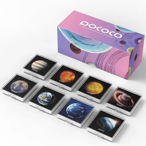 Vista 13 de POCOCO Discos realistas de la serie Constellation-1, resolución 5K, patrones realistas, 6 piezas
