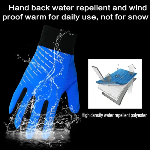 Vista 3 de FINGER TEN Kids Winter Gloves Warm Waterproof with Free Neck Warmer Boys Girls Touchscreen for Cold Weather Outdoor Sports