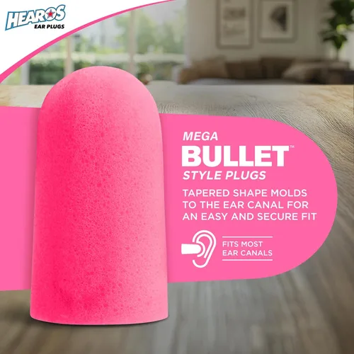 Vista 4 de HEAROS Sleep Pretty in Pink - Tapones para los oídos para dormir, 14 pares (paquete de 1)