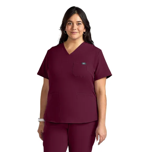 Vista 29 de Medline Lexington AVE - Camiseta médica para mujer, color morado real, talla M, cada una Negro