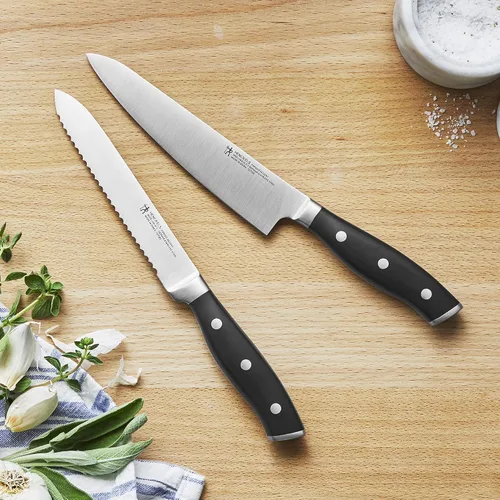 Vista 3 de HENCKELS Forged Accent Razor-Sharp - Juego de cuchillos de chef compactos de 2 piezas, cuchillo de ingeniería alemana informado por más de 100 años