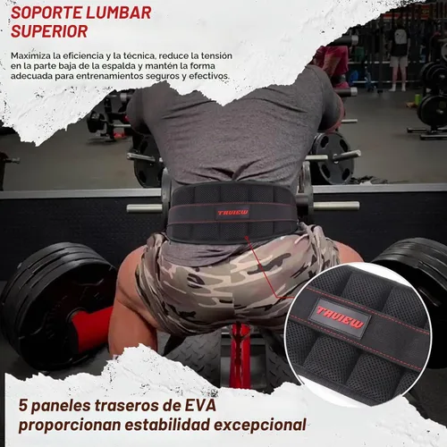 Vista 4 de Cinturón para sentadillas con barra, accesorio para rack y máquina de sentadillas, para levantamiento de pesas y powerlifting – Soporte