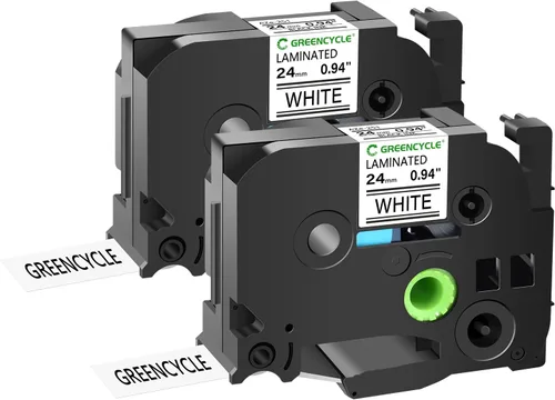 Vista 10 de GREENCYCLE Cinta para etiquetadora Brother P-Touch TZe-831 TZ-831 de 0.472 in 0.47 laminada TZe TZ Gold Tape para PT-D210 PT-D600 PT-H110 PT-1230, 2
