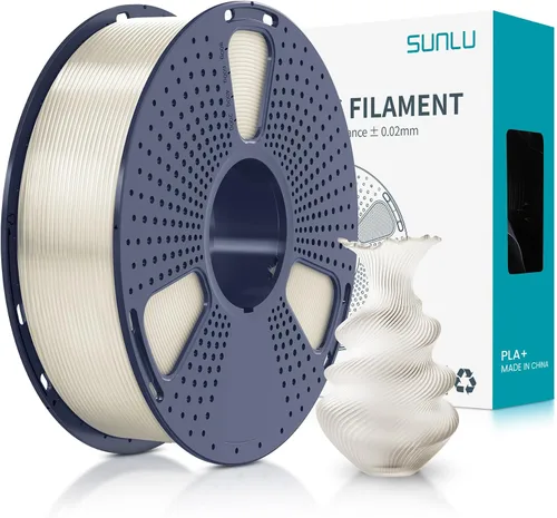 Vista 52 de SUNLU - Filamento PLA Plus para impresora 3D, 1.75 mm, bobina de 1 kg (2.2 lb), enrollado de forma ordenada, precisión dimensional ±0.02 mm