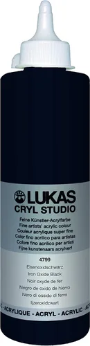 Vista 59 de Lukas CRYL Studio Artist - Pintura acrílica para artistas, Alizarín Carmesí, botella de 250 ml - Pinturas acrílicas de alto pigmento para pintar