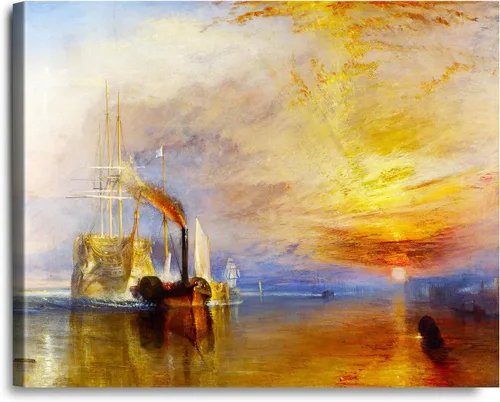 Vista 45 de A&T ARTWORK A Brisk Breeze por Willem van de velde Reproducciones de pintura de velero, impresiones en lienzo giclée para decoración del hogar, 20 x