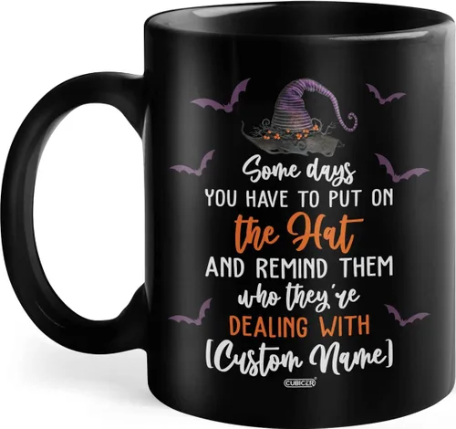 Vista 14 de CUBICER Taza de café de cerámica negra personalizada, tazas religiosas, con nombre personalizado, tazas grandes con refranes para mujeres, hombres