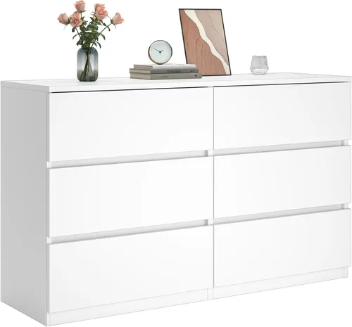 Vista 17 de furtble Cómoda de 4 cajones, cómoda para armario, cómoda pequeña, cómoda moderna para dormitorio, armario de almacenamiento para entrada, sala