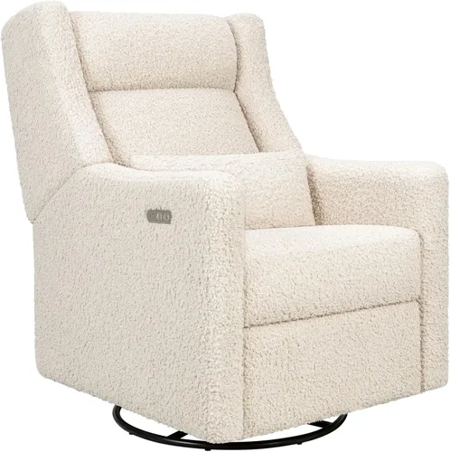 Vista 3 de Babyletto Kiwi Plus - Planeador reclinable eléctrico en lazo de peluche