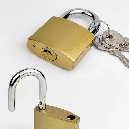Vista 3 de 1 candado pequeño con llave, cerradura de casillero de 1.25 pulgadas (1.260 in) con llaves para cerraduras de equipaje, caja de herramientas