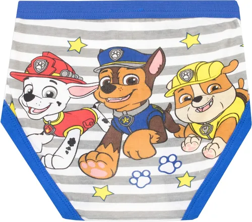 Vista 3 de Paw Patrol Chase Marshall and Rubble - Ropa interior para niño (5 unidades)
