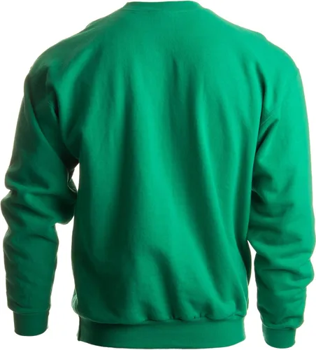 Vista 2 de Disfraz de elfo de Papá Noel Suéter navideño novedoso sudadera con cuello redondo Verde