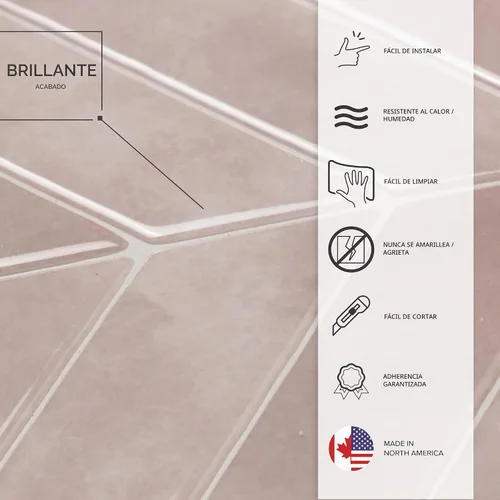 Vista 6 de SMART TILES Protector contra salpicaduras de despegar y pegar - 5 hojas de 11.43" x 8.38" - Azulejo adhesivo 3D de despegar y pegar para protector