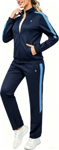 Vista 7 de Little Donkey Andy Conjunto deportivo de 2 piezas para mujer Negro