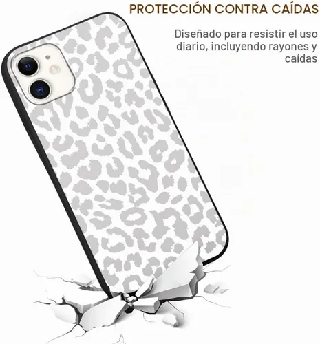 Vista 5 de Paquete de 2 fundas con estampado de guepardo para iPhone 11 de 6.1 Leopardo