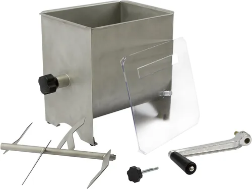Vista 6 de Chard MM-102, Mezclador de carne con tolva de acero inoxidable, 20 libras, plata