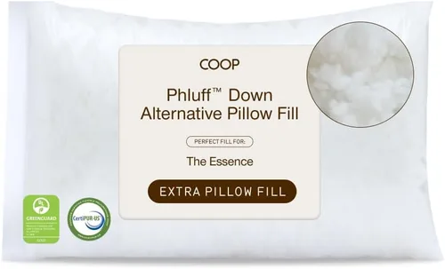 Vista 12 de Coop Home Goods Relleno extra Oomph, espuma viscoelástica de corte cruzado, relleno de almohada de densidad media, bolsa de relleno extra, recarga