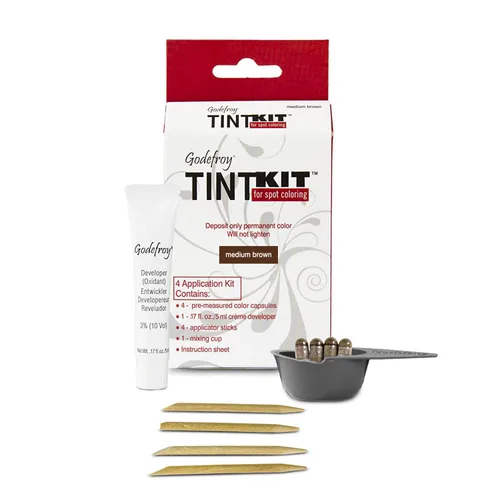 Vista 7 de Kit profesional de coloración de cabello, marrón oscuro, 4 aplicaciones