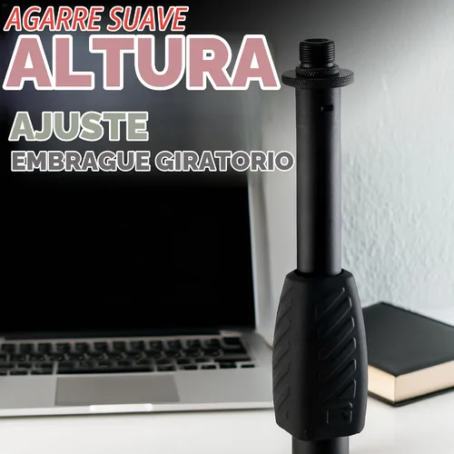 Vista 3 de Gator Frameworks Soporte de micrófono de escritorio de lujo con altura ajustable (GFW-MIC-0601)