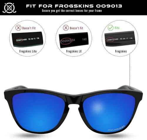 Vista 5 de SOLODAD Lentes de repuesto para gafas de sol Oakley Frogskins OO9013 3 pares