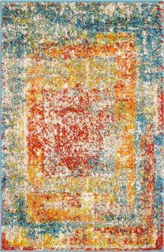 Vista 9 de Unique Loom - Alfombra estilo tradicional de Rosso Collection, Polipropileno, Azul (multi/blue)