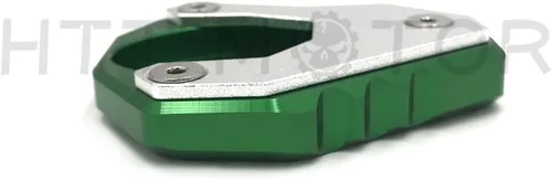 Vista 4 de KAW-253VER6500618 - Almohadilla de extensión de soporte lateral compatible con Kawasak Versys 650 2015 2016 2017 2018 verde