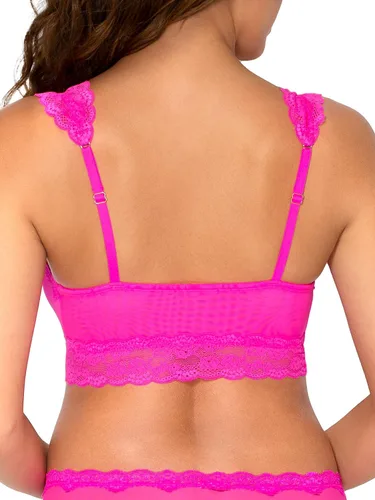 Vista 3 de Smart & Sexy Bralette de encaje y malla para mujer
