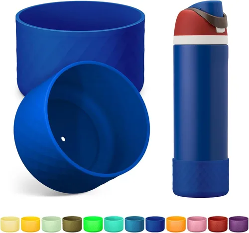 Vista 18 de 2 botas de silicona para botella de agua Owala de 24 onzas, 32 onzas, 40 onzas, funda protectora antideslizante para botellas de agua de acero