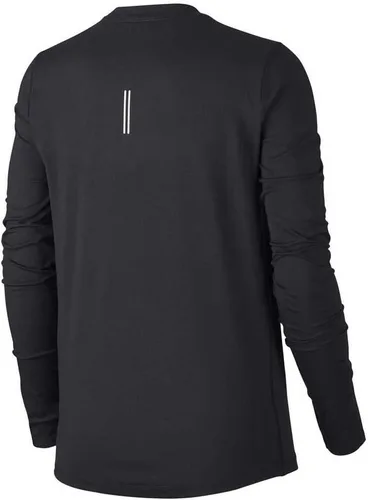 Vista 2 de Nike Camiseta de running de manga larga Element para mujer CU3277-010 Negro Plata S, NEGRO PLATA