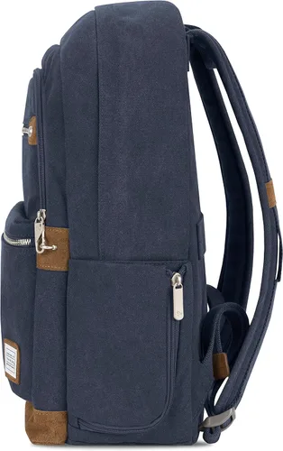 Vista 9 de Travelon Heritage - Mochila antirrobo, Índigo, Mochila antirrobo Heritage