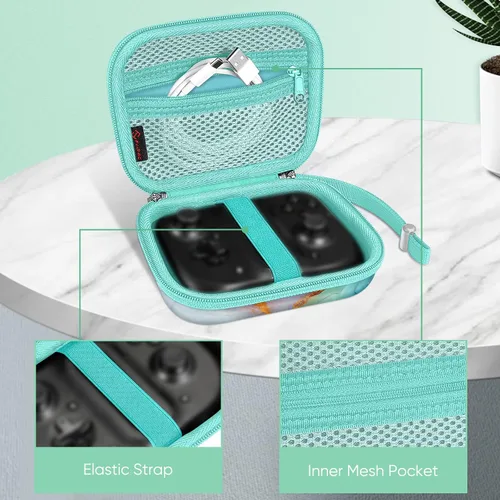 Vista 3 de Fintie Carrying Case Compatible with Razer Kishi Mobile Game Controller - Shockproof Hard Shell Protective Cover Travel Bag with Inner Pocket