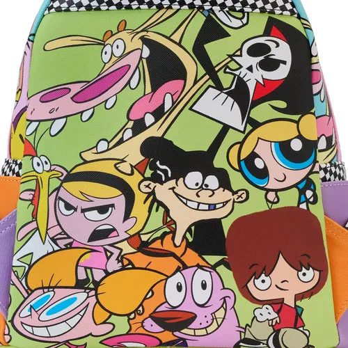 Vista 6 de Loungefly Mini mochila de collage retro de Cartoon Network, Multi, Mochila
