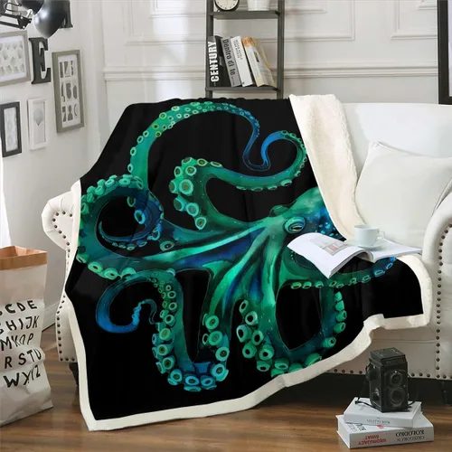 Vista 6 de Erosebridal Manta de vellón Sherpa para niños con estampado de gatos, bonita manta de felpa 3D para mascotas, suave y cálida, de microfibra, regalos