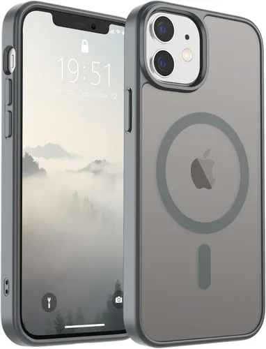 Vista 277 de SUPFINE Funda magnética para iPhone SE 2022 (3ª)/2020 (2ª), iPhone 8 (compatible con MagSafe) (protección contra caídas de grado militar), funda