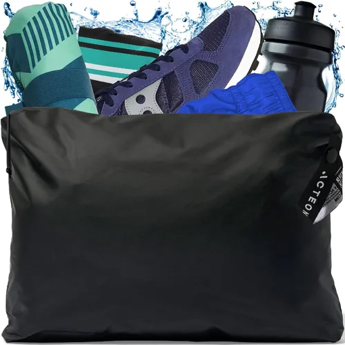 Vista 7 de Acteon Bolsa de gimnasio en seco y húmedo, organizador grande de traje de baño y ropa resistente al agua, para piscina, bolsas de entrenamiento