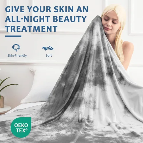 Vista 63 de Marchpower - Manta de enfriamiento para niños que duermen con calor, manta de lana fresca Arc-Chill con diseño de doble cara, fibra de enfriamiento