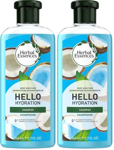 Vista 8 de Herbal Essences Hello - Champú de hidratación y gel de baño de humedad profunda para el cabello, 11.7 onzas líquidas