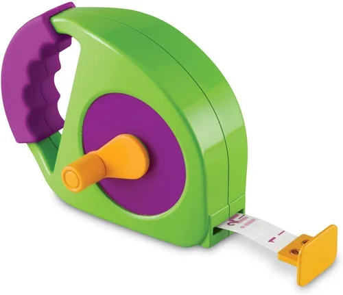 Vista 2 de Learning Resources Cinta métrica simple, mide 4 pies, juguete de construcción, a partir de 3 años y cinturón de herramientas para brotes nuevos