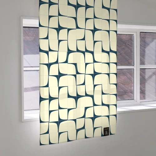 Vista 14 de Cortinas-Puertas-Estampado de Gato Ático (33 pulgadas de ancho x 55 pulgadas de largo)