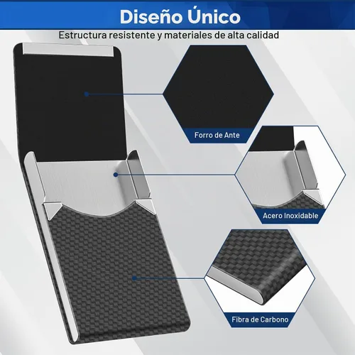 Vista 3 de Tarjetero para Tarjetas de Presentación de Lujo de Cuero PU y Estuche para Múltiples Tarjetas, Tarjetero para Tarjetas de Presentación de Negocios