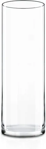 Vista 11 de CYS EXCEL Jarrón de vidrio transparente cilíndrico (H:8" D:6") Múltiples opciones de tamaño de jarrones de vidrio para flores como centros de mesa