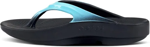 Vista 4 de OOFOS - Sandalias OOlala para mujer, calzado ligero de recuperación, reduce el estrés en los pies, en las articulaciones y la espalda, lavables a