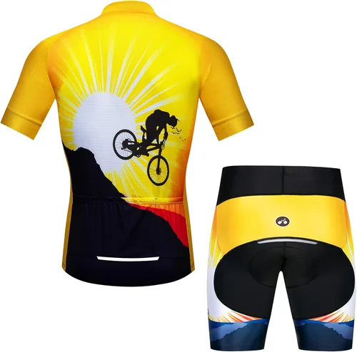 Vista 2 de Conjunto de pantalones cortos de ciclismo Pro Team para bicicleta MTB para hombre