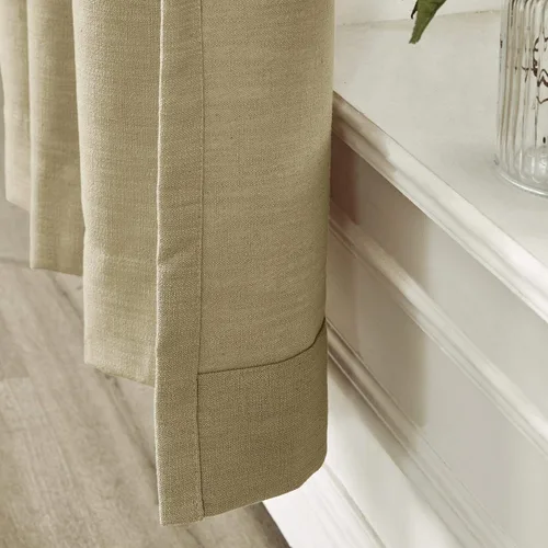 Vista 85 de Frelement Cortinas plisadas de lino de algodón de 100 pulgadas de ancho y 102 pulgadas de largo, cortinas con reducción de ruido para sala