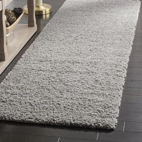 Vista 17 de SAFAVIEH Arizona Shag Collection ASG820A - Alfombra de pasillo, 2 pies 3 pulgadas x 6 pies, color crema, diseño sólido, no desprende pelusa y fácil