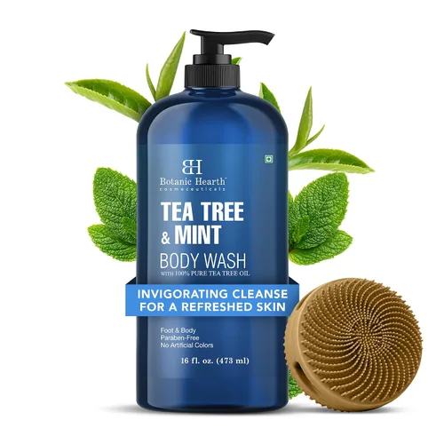 Vista 17 de Botanic Hearth Gel de ducha British Rose & Almond – Gel de ducha hidratante con manteca de karité, limpiador suave y rehidratante, libre de sulfatos