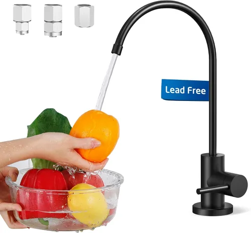 Vista 10 de KES Grifo de agua de ósmosis inversa de acero inoxidable 18/8 sin plomo certificado por NSF para fregadero de cocina, grifo de filtro de agua que se