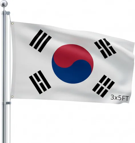 Vista 12 de Bandera para exteriores de SSK de poliéster resistente al clima por ambos lados. Tamaño grande: 3 pies por 5 pies, camuflaje (Army Star (Camo))
