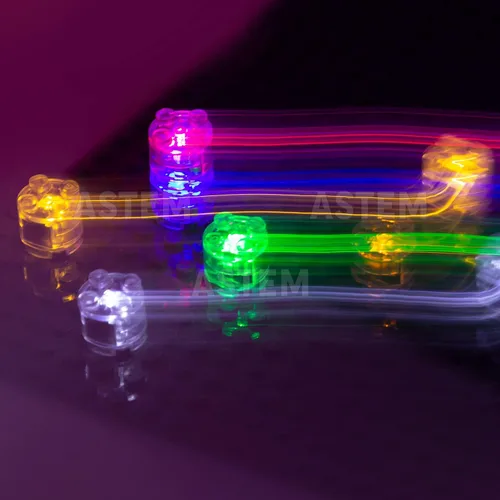 Vista 5 de ASTEM Mix Light-Up-Bricks - Kit de accesorios de ladrillo de luz LED transparente clásico de 2 x 2, 12 piezas de bloques de construcción Mezcla